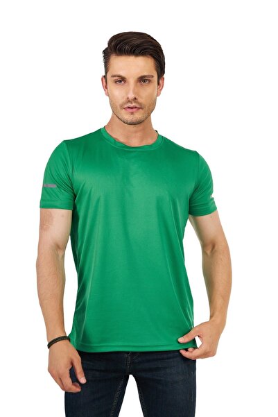 GHASSY CO. Ανδρικό μπλουζάκι αθλητικής τεχνικής απόδοσης που απομακρύνει την υγρασία Quick Dry