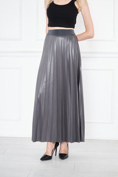 comstar Uzun Piliseli Etek, Pileli Uzun Etek, Krep Etek