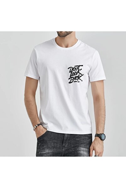 krios Λευκό μπλουζάκι με στάμπα Dont Look Back