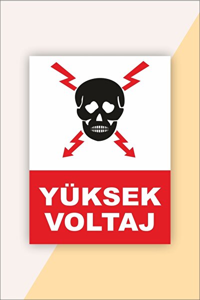 karbonsoft Znak upozorenja o bezbednosti na radu Visokonaponski