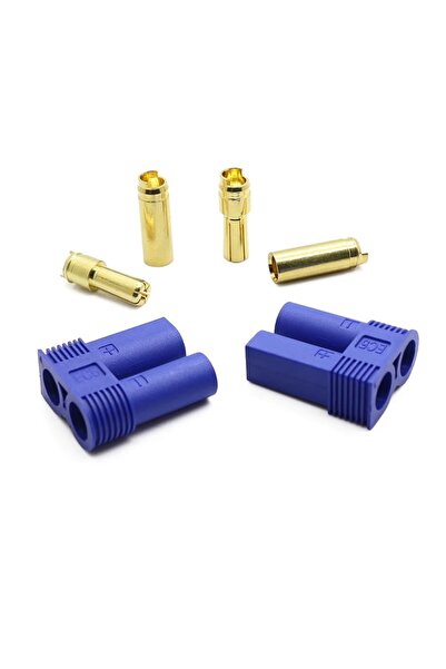 ROBİZ Ec5 Dişi Erkek Konnektör Çifti 5mm Altın Banana Tip 100a Rc Lipo Pil Ba...