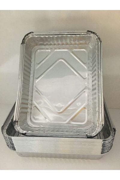 KURTSAN AMBALAJ Aluminum Bowl 1500gr100pcs With Cover