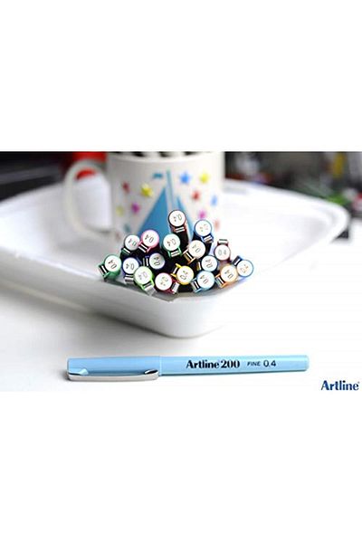 Artlines Artline 200n Fine Felt Tip Writing Pen, 0.4 Mm, Pistachio Green