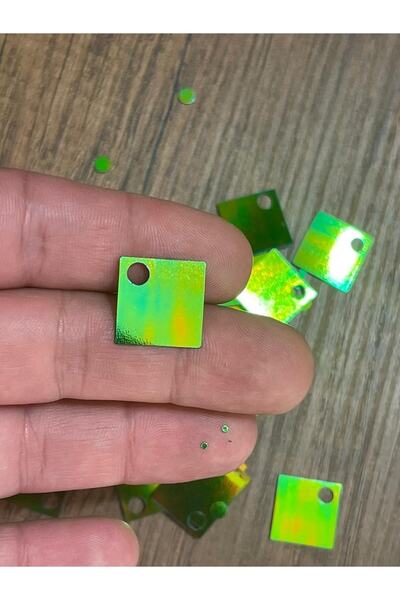 Gönülden Tasarım Geantă și Supla Paiete Verde Pătrate Tăiate Laser de Prima Calitate 2 Cm 50 gr