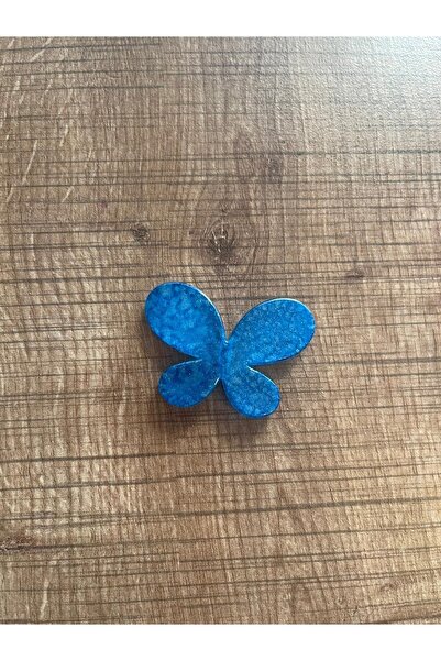 Gönülden Tasarım Plavi leptir plastične perforisane perle 5x4 10 komada u pak...