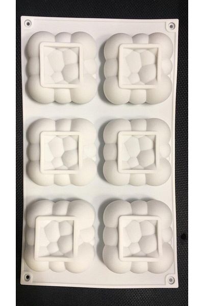 SANBON فقاعة سيليكون مكونة من 6 قطع، شوكولاتة على شكل سحابة، صابون، شمعة، قالب كيك، قالب معجنات