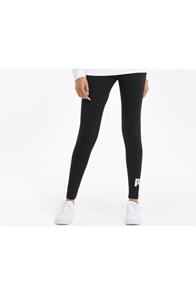 Puma Ess Logo Leggings Kadın Günlük Tayt 58683201 Siyah