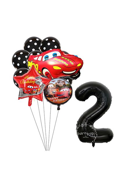 Cars - Şimşek Mcqueen Lightning Mcqueen Cars Cars Themed Figure Balloon Set