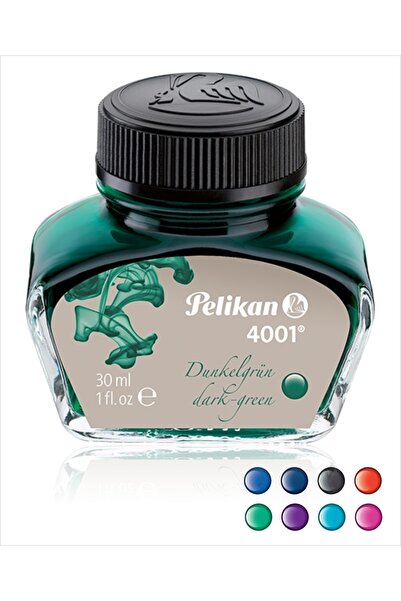 Pelikan Dolma Kalem Mürekkebi 30 ml Yeşil Dark Green Dolma Kalem Mürekkebi