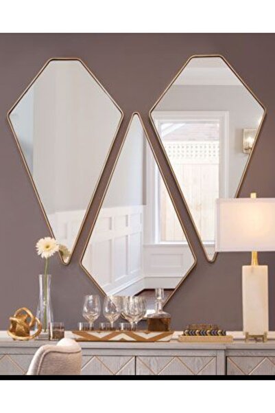 artglass vitray Üçlü Konsol Aynası (50X110)