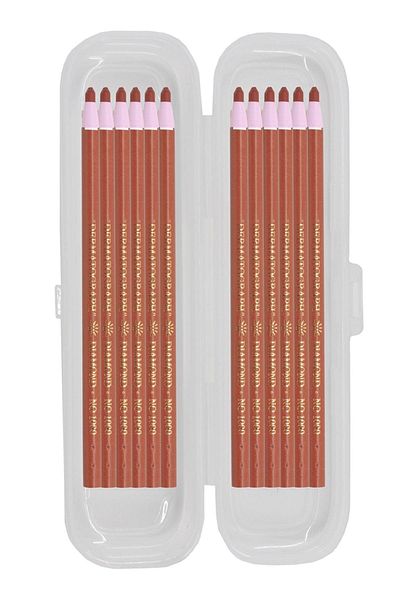 ekoset Diamond China Marker Stringed Pen Marking Pen Brown 12 Pieces