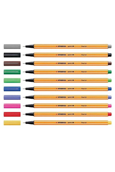 Stabilo Point 88 Ince Uç Keçeli Kalem Fine 0.4 mm