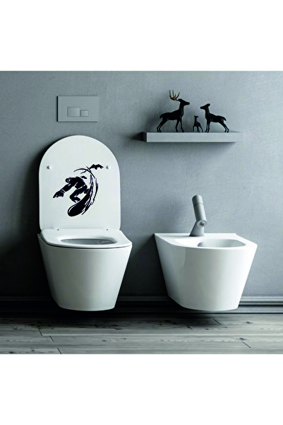 Sticker Works ملصق مقعد المرحاض على الجليد