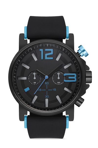 Twelve Silicone Band Men's Wristwatch