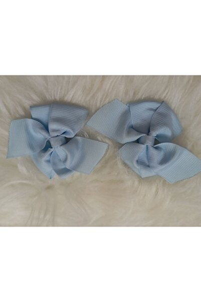 Sare Çocuk Giyim 2-Piece Ribbon Bow Satin Buckle Clip Handmade Sturdy Buckle