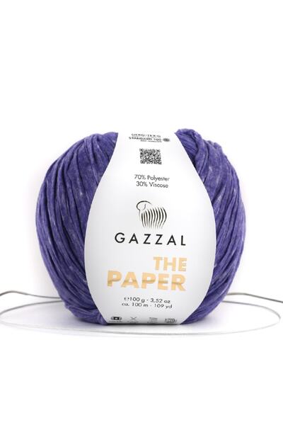 Gazzal The Paper 3 Pack Soft Paper Yarn Hand Knitting Yarn, 100 Gr, 100 Mt Taka Yarn (3952)