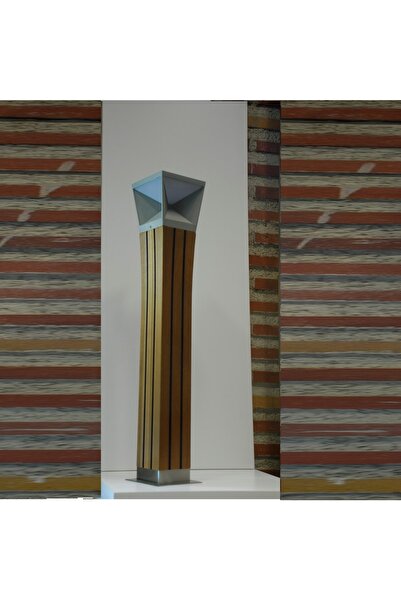 Orjinal Teak Ağacı Gövde 6w Bahçe Aydınlatma Bollard