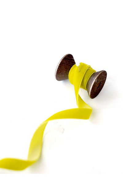 E Elmas Yellow Velvet Ribbon (1CM - 5M)