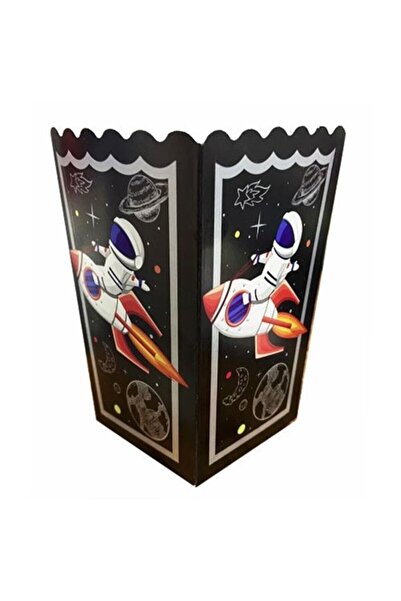 Rubi مخزن الفضاء تحت عنوان علبة الفشار علبة رقائق الذرة من الورق المقوى 10 قطع