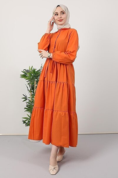 VOLT CLOTHİNG Φόρεμα με κουμπιά γιακά