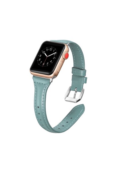 BİPOWER Apple Watch 42-44mm Krd13 Uyumlu Deri Kordon