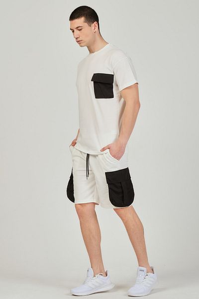 Mascarano Pantaloni scurți pentru bărbați Set de trening cu buzunar pentru tricou