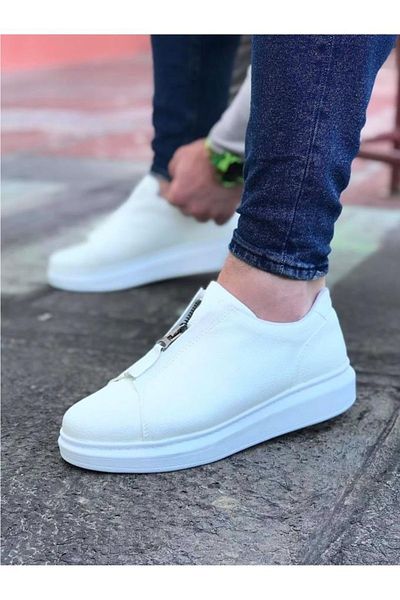 BPM Pantofi casual pentru bărbați Wagoon Wg010 piele albă