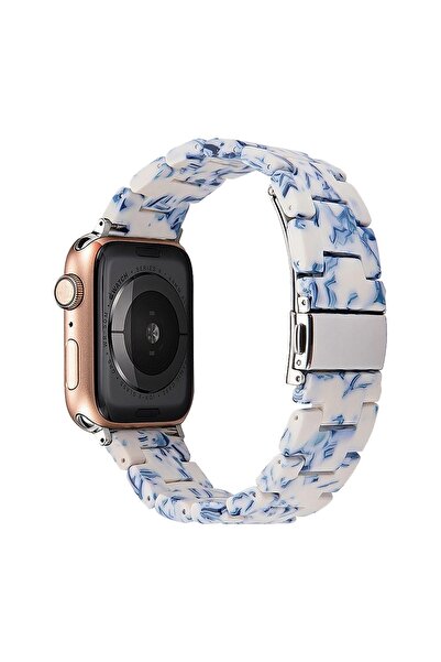 BİPOWER E2m Apple Watch 42-44mm Krd-25 Resin Açık Mavi Kor