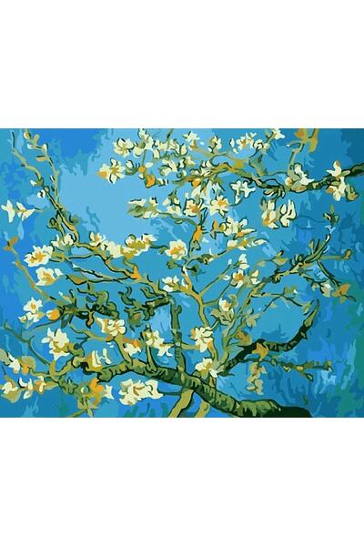 Genel Markalar Van Gogh Kayısı Çiçeği Çerçeveli 90x110 Sayılarla Boyama Hobi ...