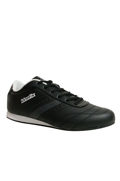 Kinetix Black and White Lace-Up Sneakers Sports Shoes