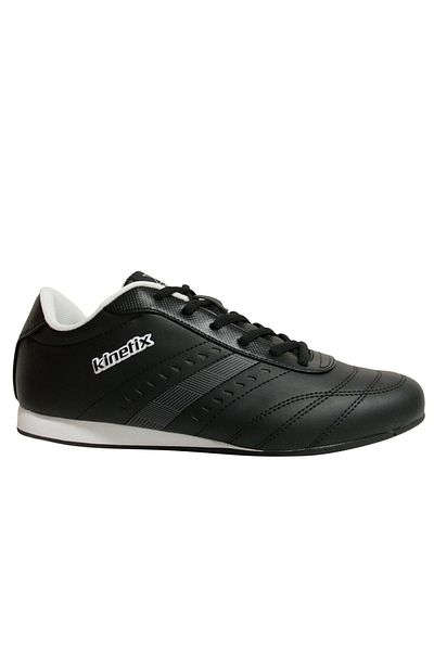Kinetix Black and White Lace-Up Sneakers Sports Shoes