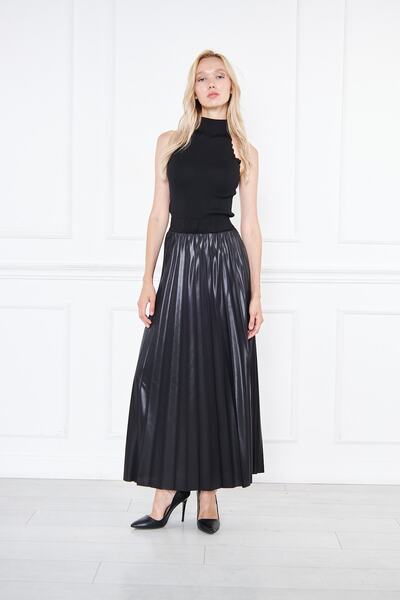 comstar Довга плісирована спідниця Плісирована довга спідниця Крепова спідниця