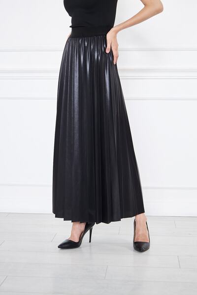 comstar Довга плісирована спідниця Плісирована довга спідниця Крепова спідниця