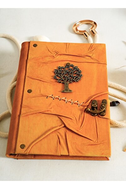 GUETTA Jurnal de însemnări din piele naturală realizat manual Şamua Paper Met...