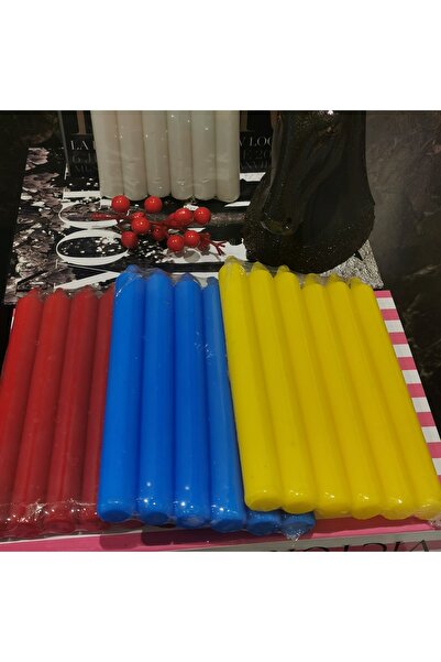 Genel Markalar Iv Candles Homedecor 6'lı Kırmızı Bakkal Mumu