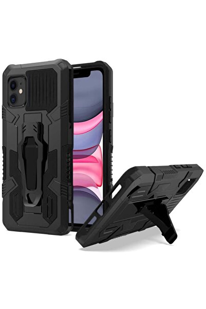 Smart Tech Apple Iphone 11 Uyumlu  Zırh Tank Kılıf Yüksek Koruma