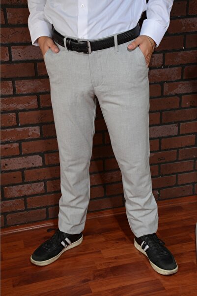 FATELLA Ανδρικό υφασμάτινο παντελόνι με στενή γραμμή και στενό τελείωμα