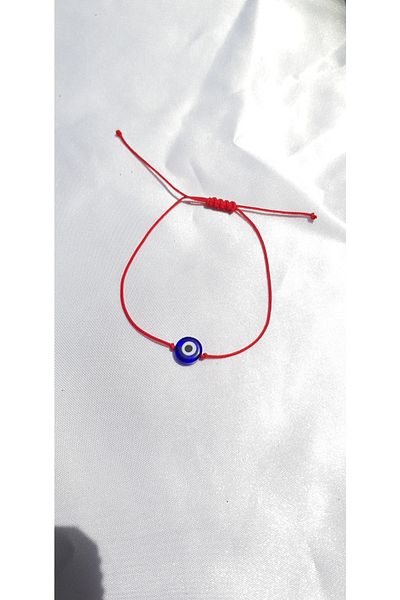 Atolye Ferda Red String Evil Eye Beaded Lucky Bracelet