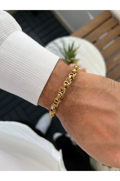 Jack Ferrero Men's Steel Color-Free Invoice Bracelet