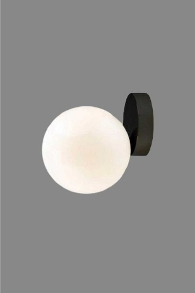 BSA LIGHTING Aldo Single Black Sconce