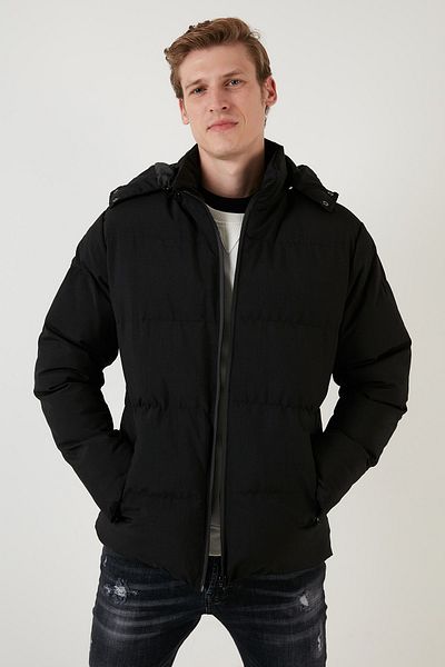 Buratti Water Resistant Regular Fit Removable Hooded Puffer Coat Men's Coat 584008