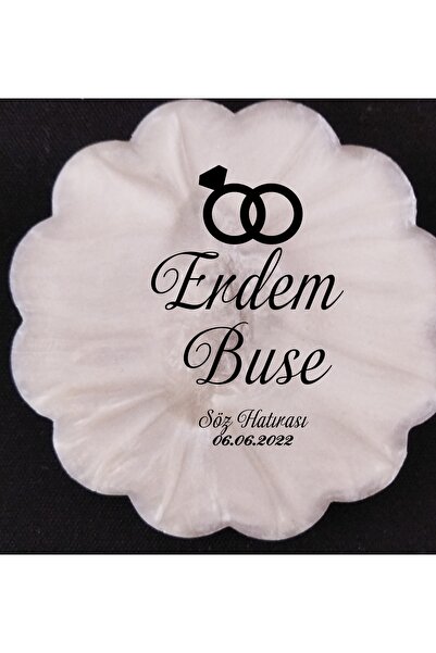 ErenAksesuar Epoksi Magnet 10 Ad. Altın Ve Gümüş Parçacıklı Sedefli Inci Görü...