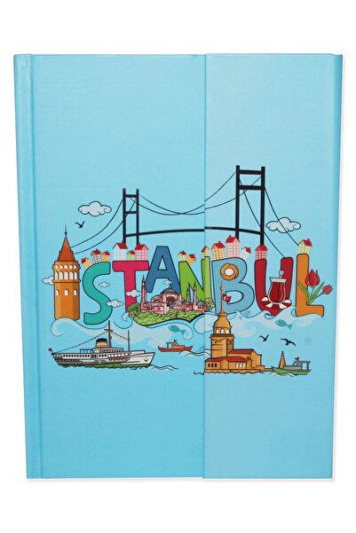 GöztepeAVM Istanbul Mıknatıslı Not Defter 12x16,5 Cm 196 Sayfa Gu133