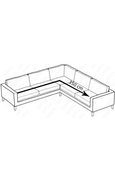 AK LALE Frida Modüler Kanepe Köşe Koltuk Takımı Kılıfı Kiremit Renk Bürümcük Kumaş Pofidik Köşe Örtü