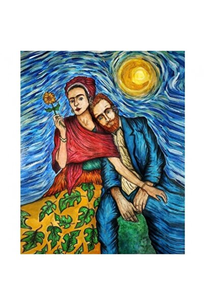 Genel Markalar Sayılarla Boyama Seti Kasnaklı Frida Ve Gogh 40 X 50 Cm