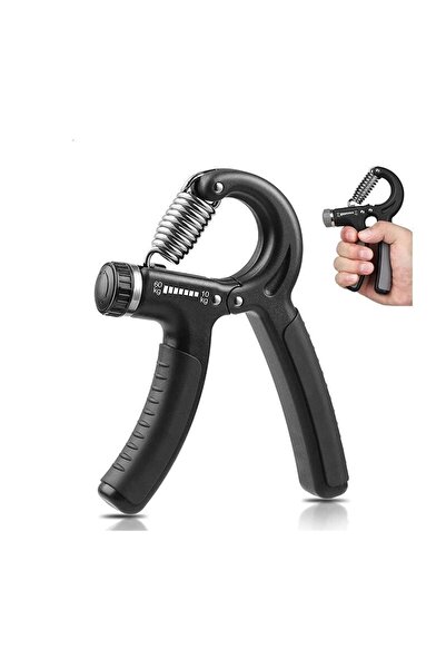 Leyaton Siyah Siyah 5 - 60 Kg Arası Sertlik Ayarı Yapılabilir Dirençli El Yay...
