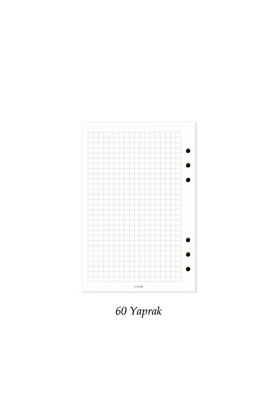 Uniq34 Kareli Krem Renk Refill Iç Sayfalar, (11,5 X 16,5 Cm)