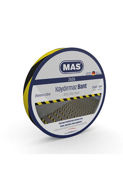 Mas Anti-Slip Tape 25 Mm X25 M Yellow&black 2656