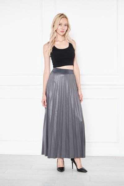 comstar Uzun Piliseli Etek, Pileli Uzun Etek, Krep Etek