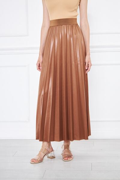comstar Довга плісирована спідниця Плісирована довга спідниця Крепова спідниця
